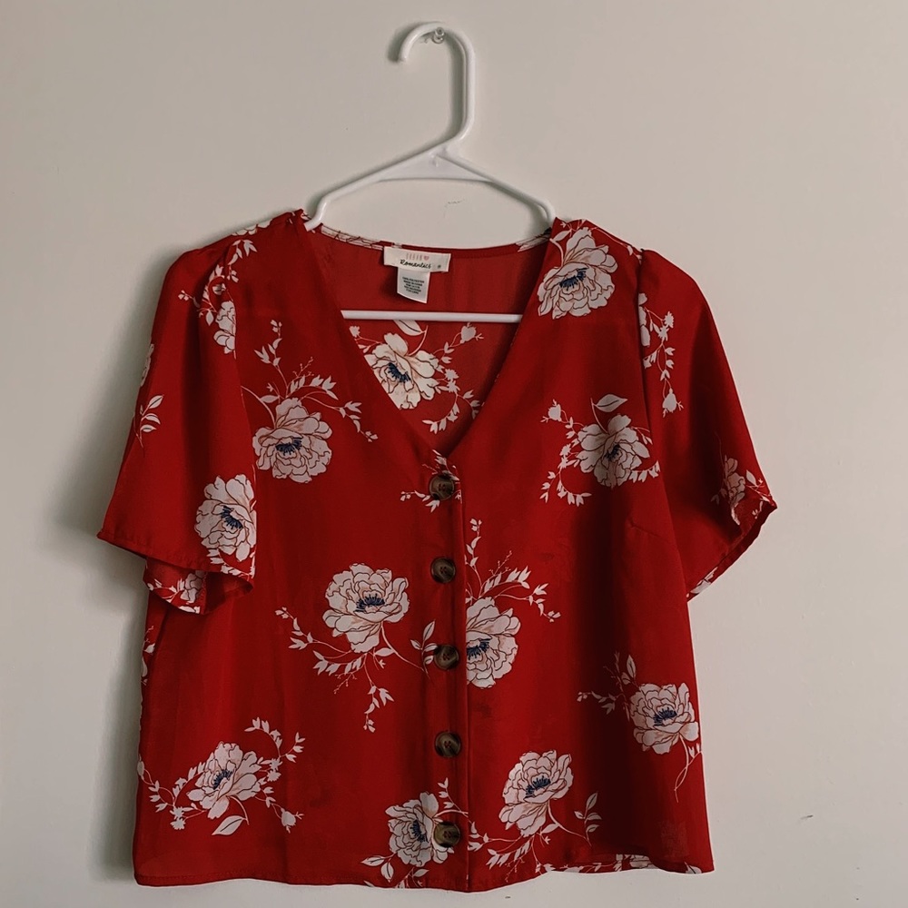 Floral Button down Blouse